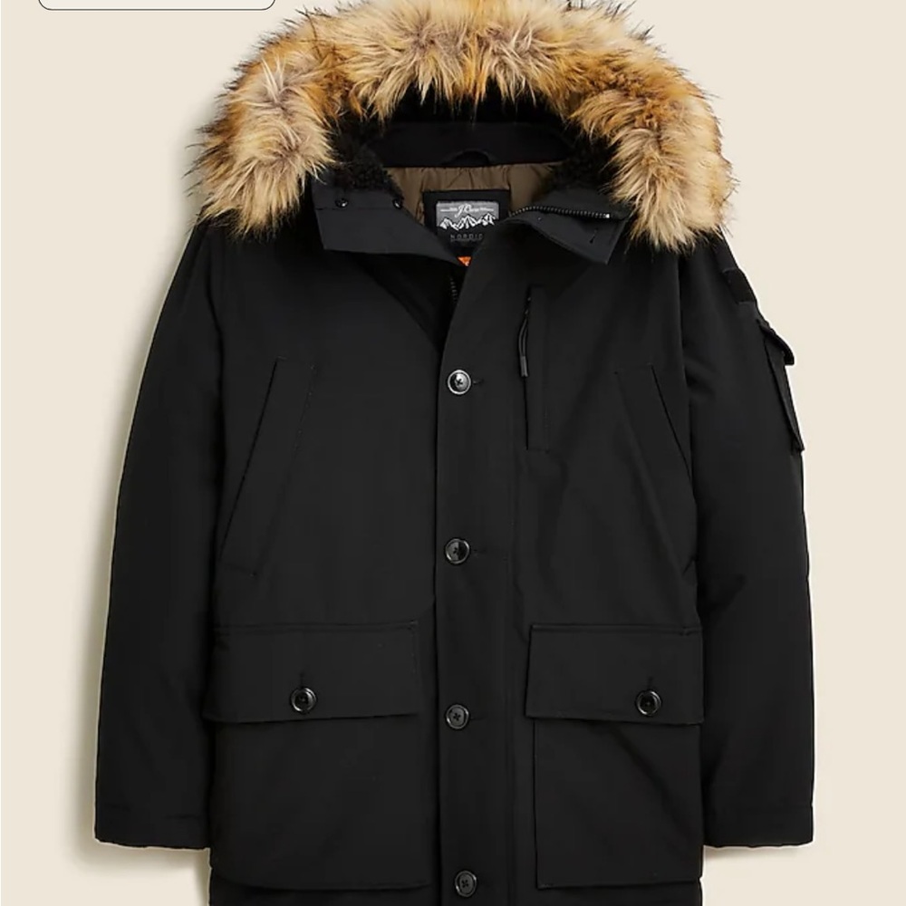 Men’s J.Crew Nordic Parka Size Small in perfect condition